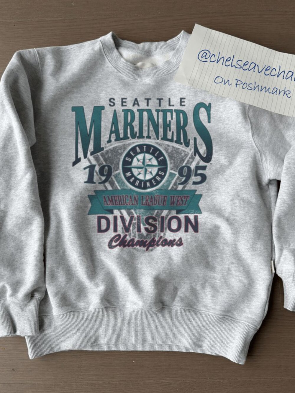 Vintage Seattle Mariners 1995 Champions Baseball Sweatshirt, Retro MLB Shirt Tee